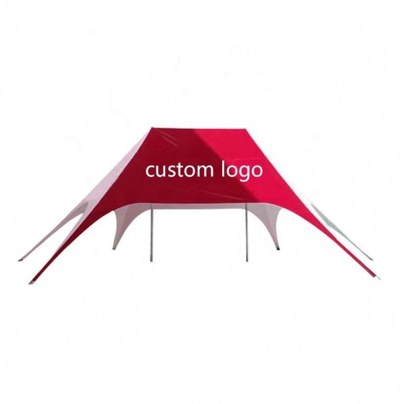 Customized Logo Twice Ploes Shade Star Shaped Tent Or Promotion Event