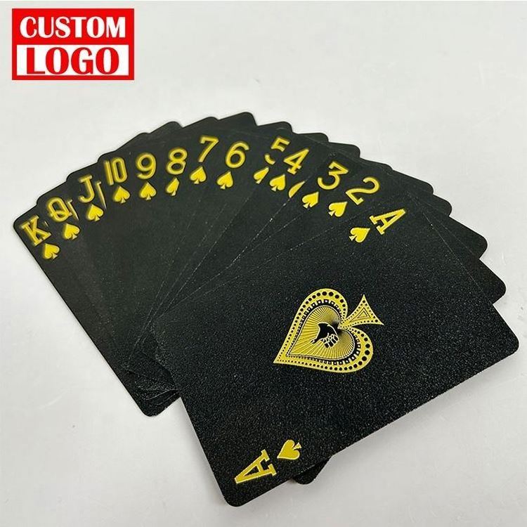 Factory Customized Waterproof Wholesale Manufacturer Of Poker Cards Golden Poker Playing Cards