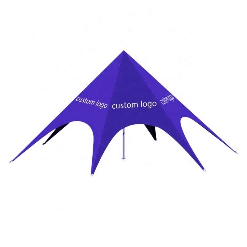 Customized Logo Twice Ploes Shade Star Shaped Tent Or Promotion Event