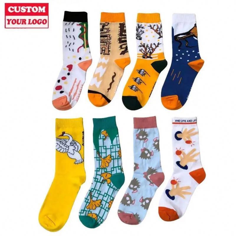 New Product Ideas 2024 Custom Logo Unisex Custom Logo Socks Logo Sport Socks Casual Socks