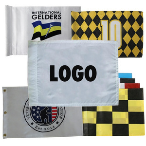 Wholesale Custom Factory Price Golf Hole Flag Embroider Golf Flag