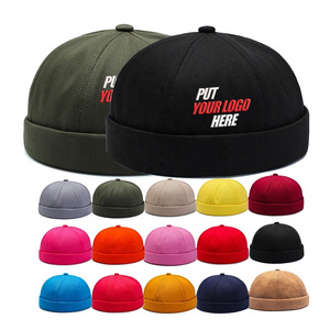 Hot Sale Docker Hat Cotton Cap Without Brim Popular Visorless Docker hat Outdoor Brimless Baseball Cap