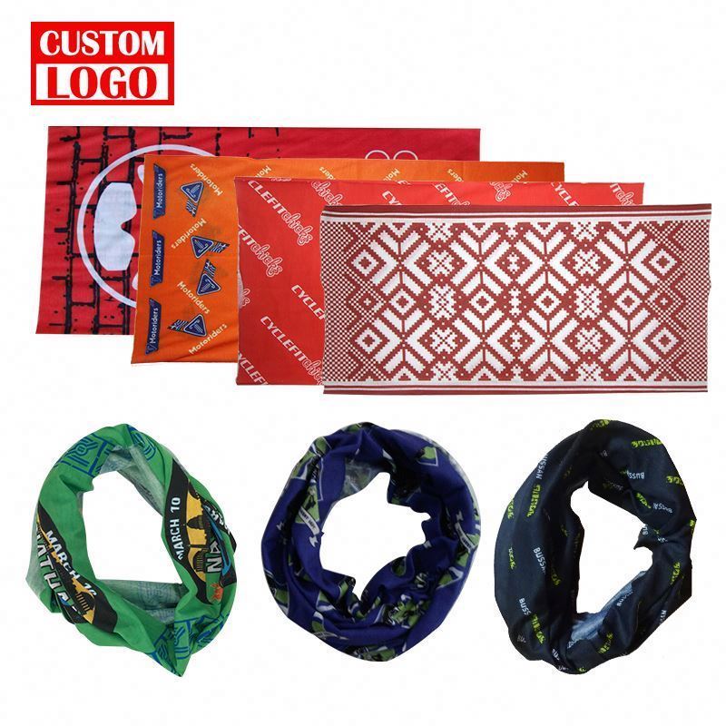 Custom Printed Bandana Head Wrap Promotional Office Headwear Headband for Men & Women