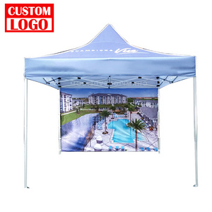 Hot Sale 3x3 Foldable Steel Aluminum Frame Gazebo Large Event Advertise Tent with Hexagonal Pipe Oxford Fabric Cover for Outdoor