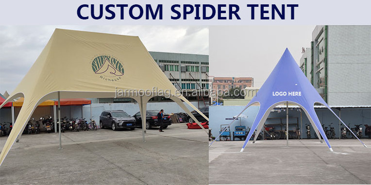 Custom Logo Print Aluminum Marquee High Quality Shade Tent Star For Events Waterproof Stretch Tent Poles