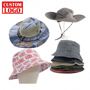 With Your Company Logo Uv Proof For Fishing Hiking Garden Beach Hat Bucket Hats Unisex