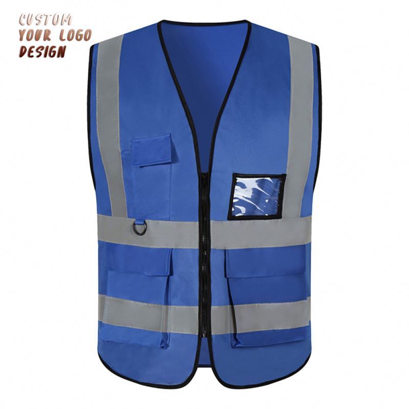 Wholesale Custom Men Engineers Construction Work Safety Vest Red