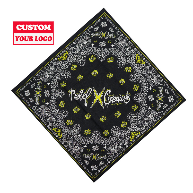 For Dye Sublimation Digital Printing Custom Cheap Eco-Friendly Cotton Bandana Scarf