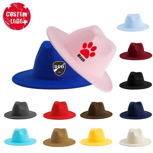 Fashion OEM Custom Wide Brim Cowboy Hat Cowboy Hats Made In Mexico Felt Hat For School Girls