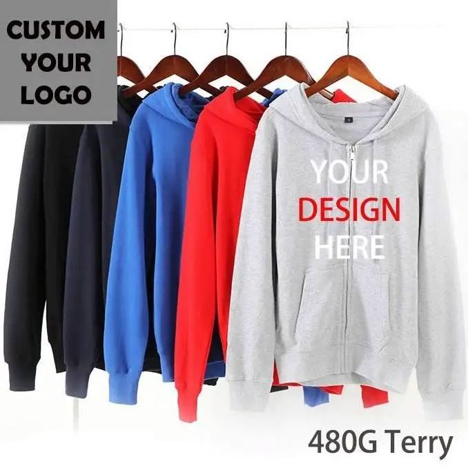 Create Your Own Brand Hoodie Personalized Text or Image Design Keep Warm Custom Men Hoodies