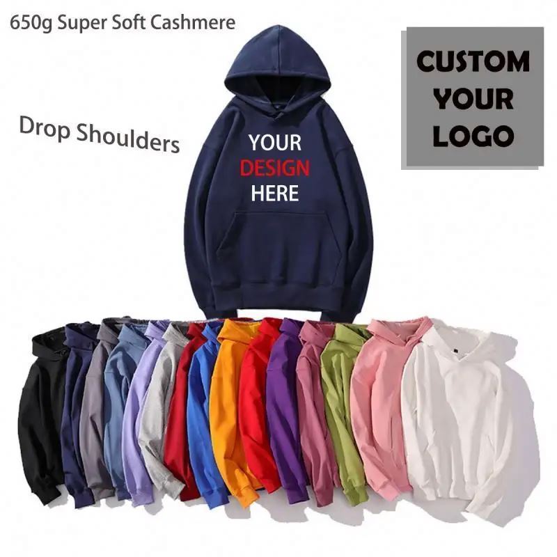 Create Your Own Brand Hoodie Personalized Text or Image Design Keep Warm Custom Men Hoodies