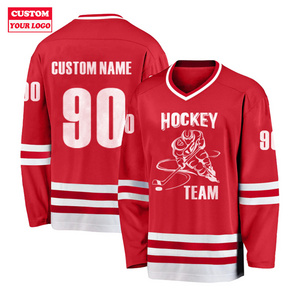 Wholesale High Quality Custom Made Professional Canada Mesh Ice European Mens Jerseys Hockey Jersey