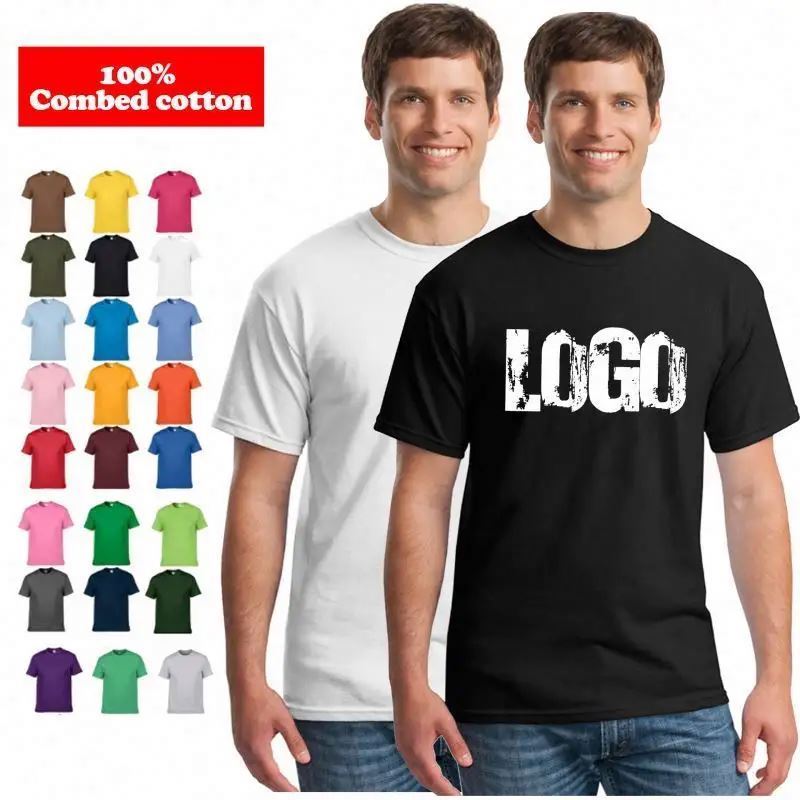 Men Printing Oversized No Logo Shirt Print On Demand T-Shirt Dropshipping Blank T Shirts With Custom Tags