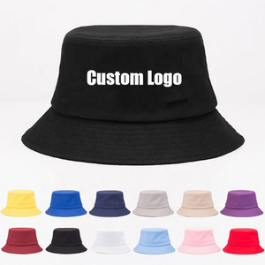 Private Label Designer Reversible Bucket Cap fish Hat Custom Logo For Fisherman Print Kid Cotton Unisex Adult Custom Bucket Hat