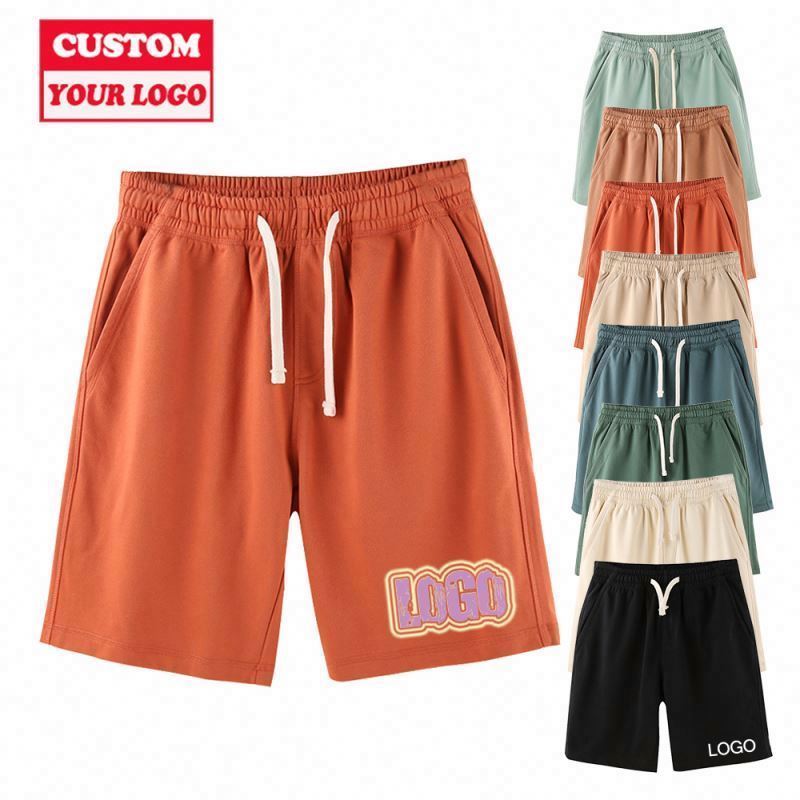 100% Cotton Mens Print Nylon Mesh Sports Running Cargo For Men Sublimated Basketball Football Sweat Shorts Custom Logo