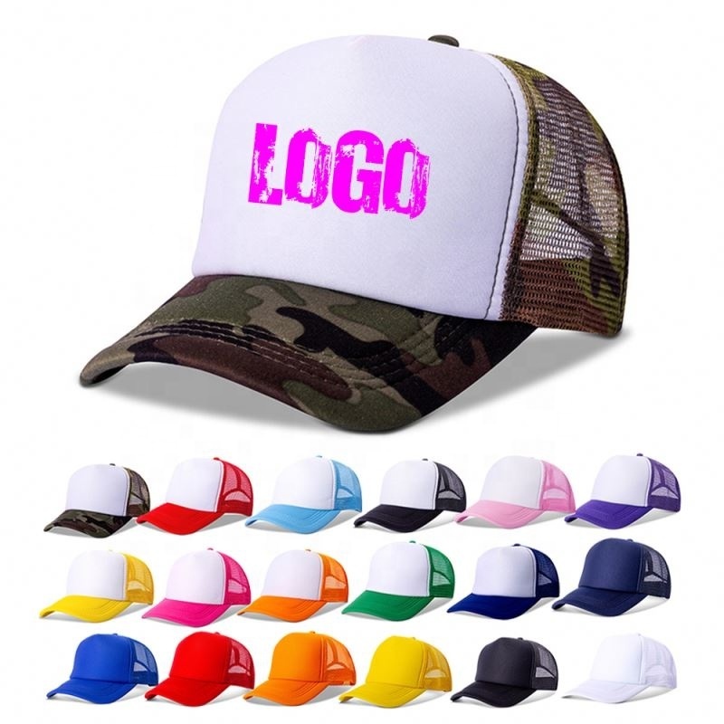 Your Brand Logo 5 Panel Mesh Snapback Cap Embroidery 5-Panel 100% Polyester Legacy Caps Trucker Foam Hat Custom