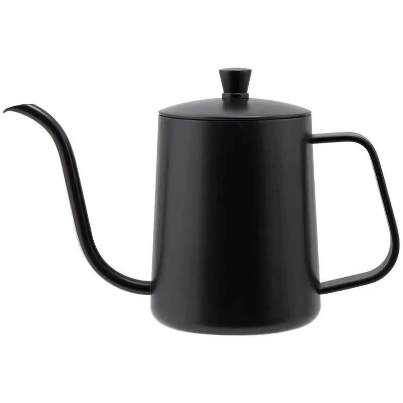 Stainless steel outdoor hand punching household long mouth hanging ear hand punching cup coffee pot