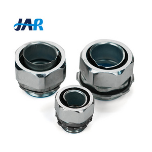 JAR IP68 waterproof electrical metal cable conduit fitting ROHS galvanized steel flexible conduit connector