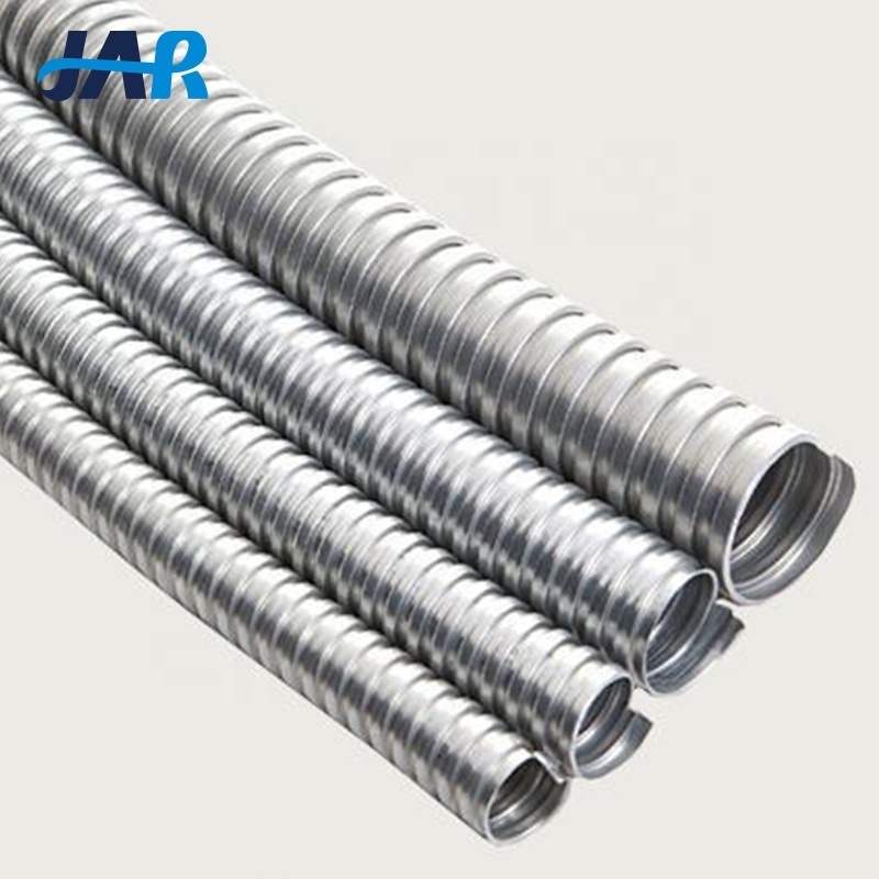 JAR Manufacturer 1/2 3/4 1 2 3 4 Inch Size Galvanized Stainless Steel Flexible Metal Conduit