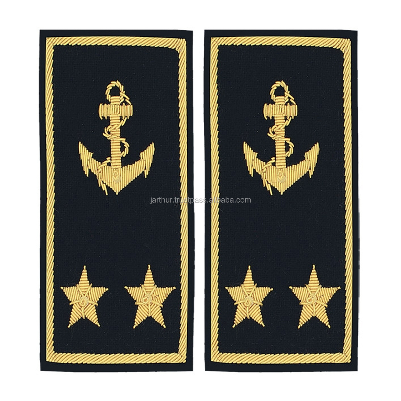 Customized High Quality Shoulder Boards Embroidered Epaulets Pilot Shoulder Board