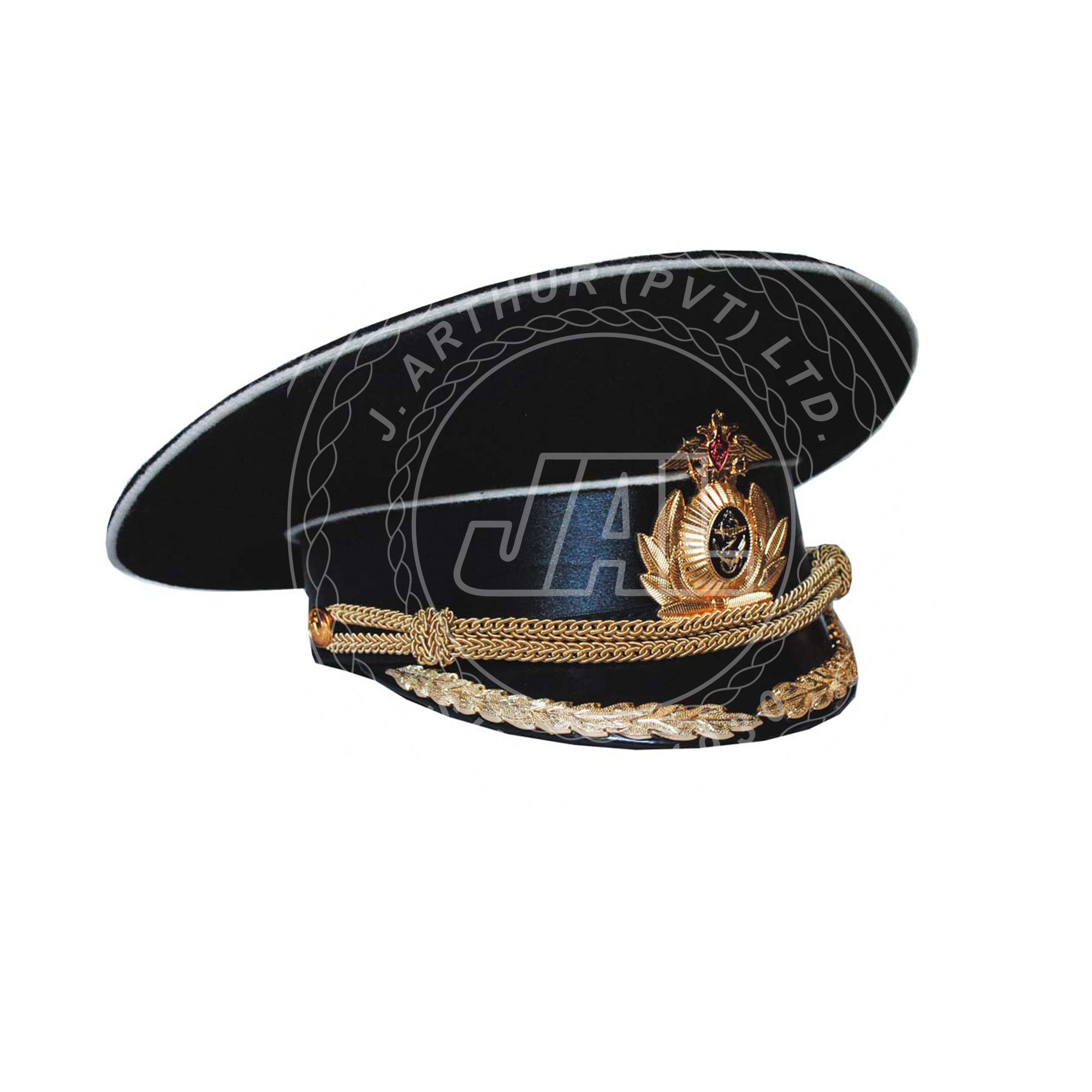 White Seaman Cap Uniform Cap Captain Cap White Hat Peak Hat | Officers Visor Hats | Customized Peak Hats