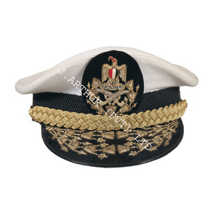 White Seaman Cap Uniform Cap Captain Cap White Hat Peak Hat | Officers Visor Hats | Customized Peak Hats