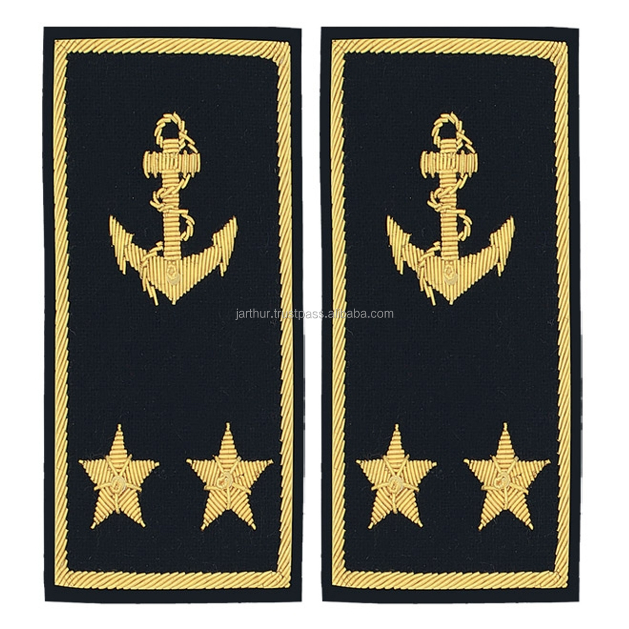 Customized High Quality Shoulder Boards Embroidered Epaulets Pilot Shoulder Board