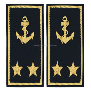 Customized High Quality Shoulder Boards Embroidered Epaulets Pilot Shoulder Board