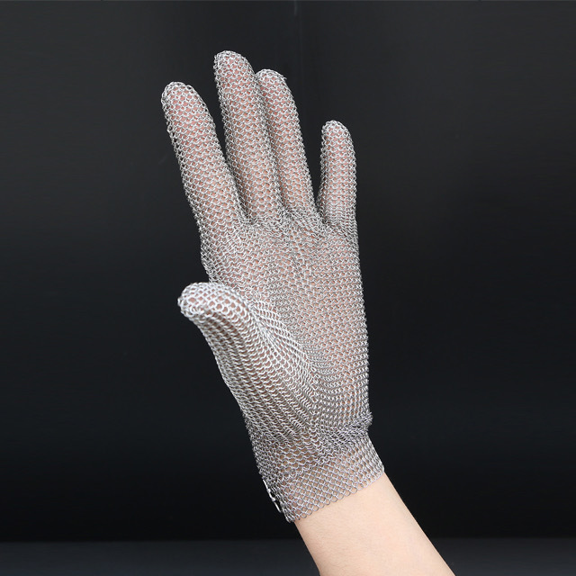 NIROFLEX Stainless Steel Wire Ring Mesh glove/ anti-cutting/ Resistant Chainmail Gloves