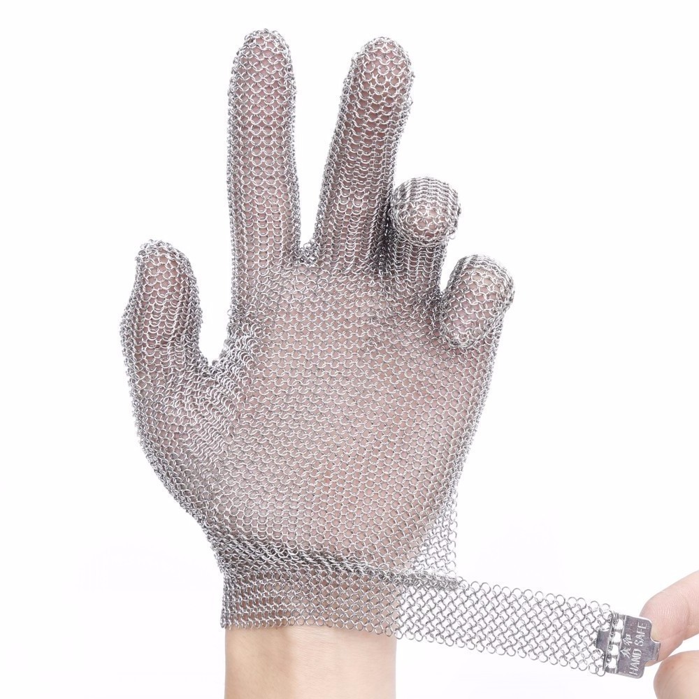 NIROFLEX Stainless Steel Wire Ring Mesh glove/ anti-cutting/ Resistant Chainmail Gloves