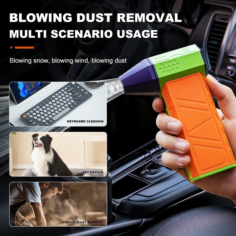 Electric Air Duster 130000RPM Brushless Cordless Compressed Cleaner Dust Air Blower Gun other vehicle tools Air Duster Gun