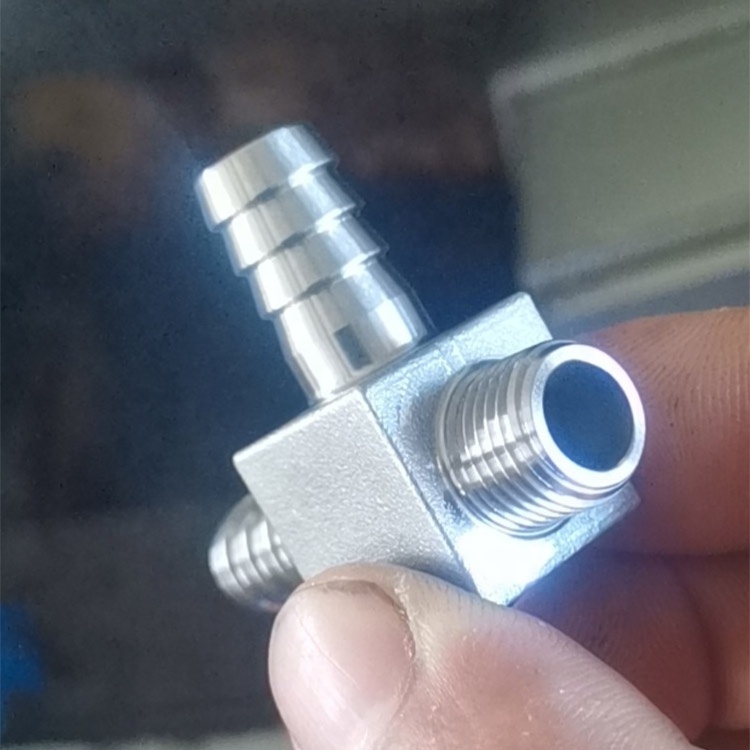 stainless steel 304 Barb Hose Fitting Tee Connector 3 Way Hose Joint Tube steel Y Fitting 3/8 1/2 7/16 9/16