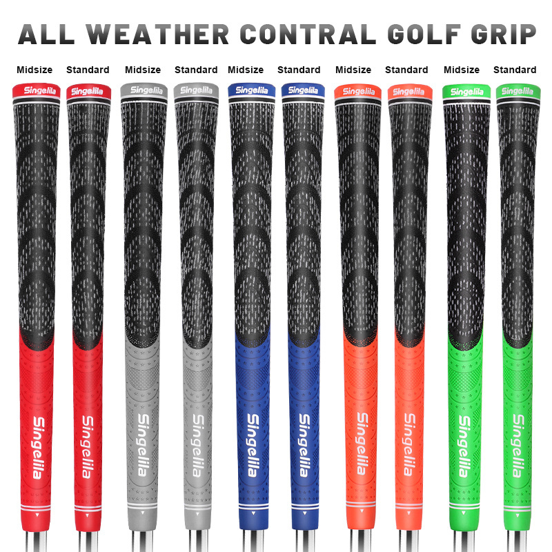 Full Customized Non-slip Compound Rubber Cord Swing Golf Grips with Custom Logo