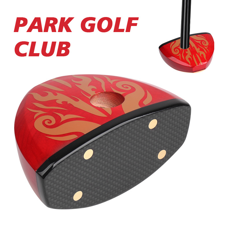 2023 Korea Indoor Graphite Face OEM Persimmon Maple Golf Wood Putter Custom Golf Clubs Head Park Golf Club