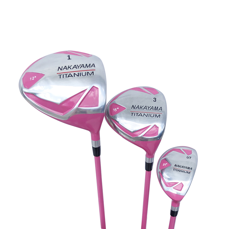 Custom Lady Golf Club Set Women Golf Clubs Complete Set with Golf Driver Iron Putter and  Bag