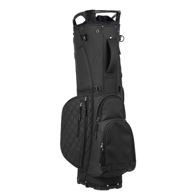 New Design OEM 14 Dividers Golf Bag Custom Logo Color  Lightweight Golf Bags Portable  Black Golf  Stand Bag