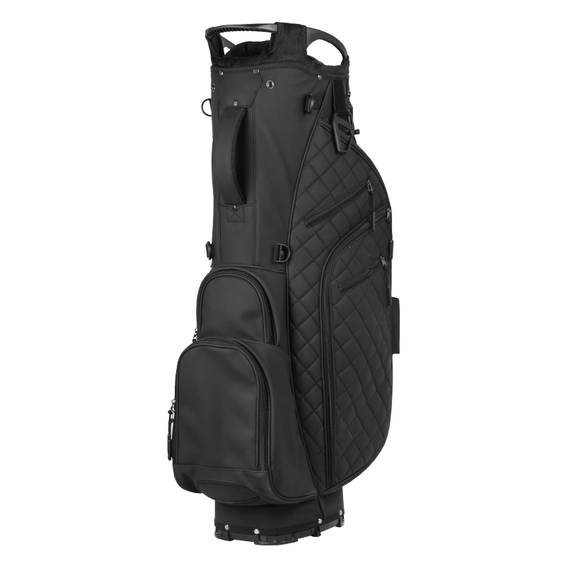 New Design OEM 14 Dividers Golf Bag Custom Logo Color  Lightweight Golf Bags Portable  Black Golf  Stand Bag