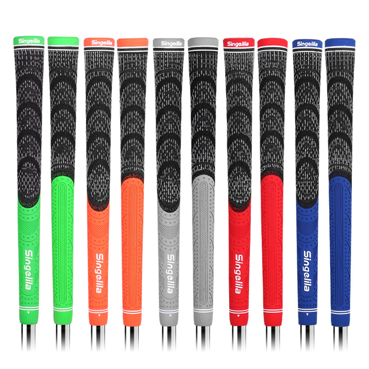 Popular Design Golf Grip OEM Anti slip  Rubber Golf Club Grips Customized Logo Color Standard Midsize Cord Golf Wood Iron Grips