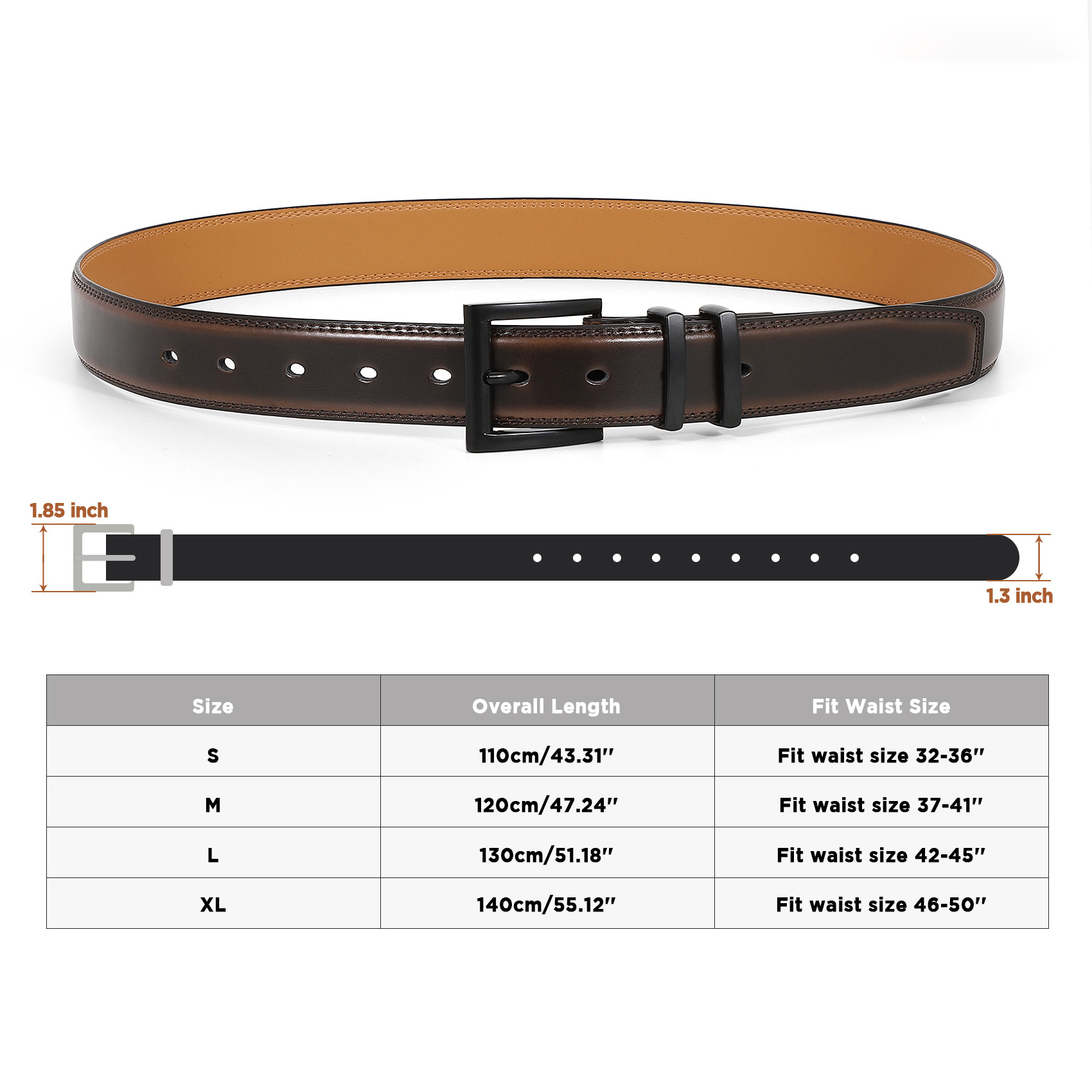 Classic Pin Buckle Design Split Genuine Leather Men Belt Wholesale Price Custom Brand LOGO Cowhide Leather Men Belt