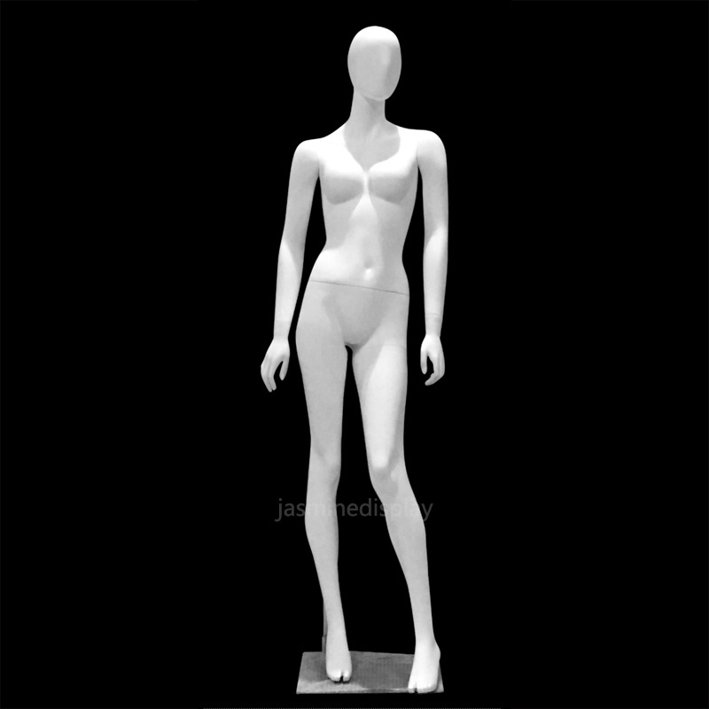 New fashion Full body standing fiberglass window display abstract female mannequin