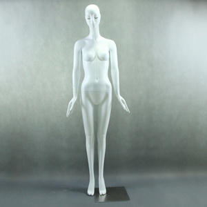 White color fiberglass abstract fashion shop window display female sexy dummy women mannequin full body for sale