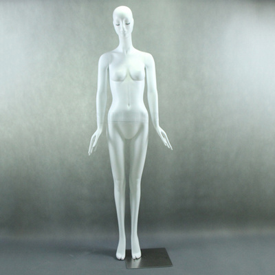 White color fiberglass abstract fashion shop window display female sexy dummy women mannequin full body for sale