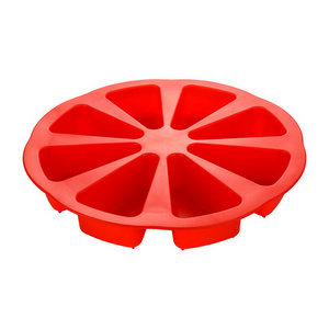 BPA Free  Non Stick  Triangle Baking Molds 8 Cavity  Silicone Portion Cake Mold Soap Mould Pizza Slices Pan/Scone Pan