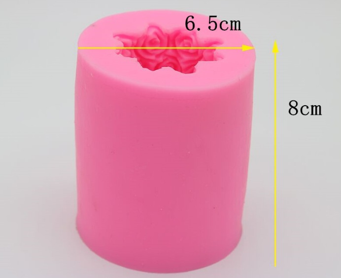 3D Wholesale Rose Shape Silicone Candle Molds for Candle Making