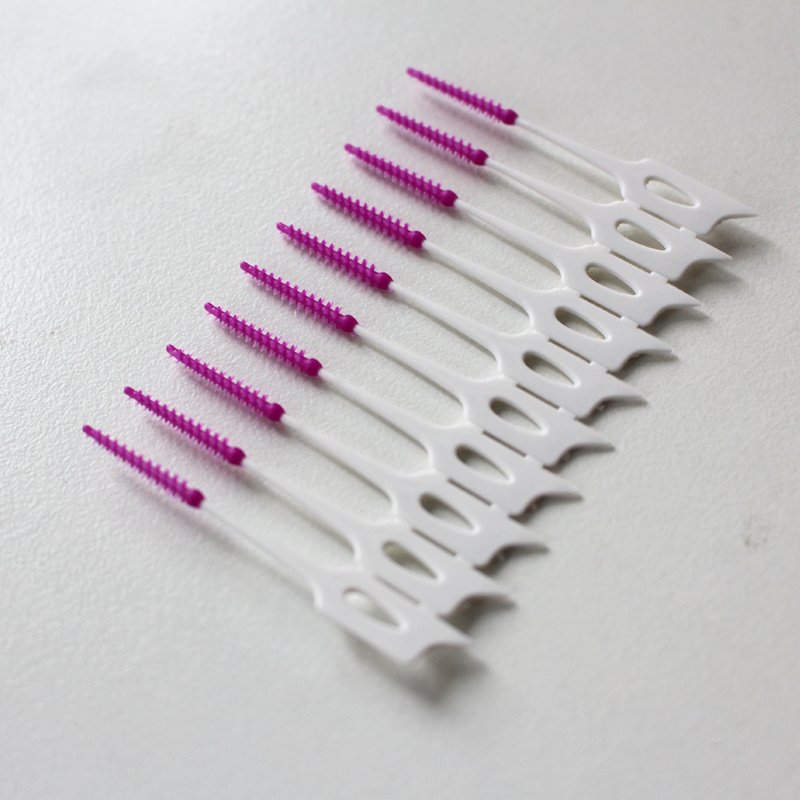 2024 oral care Soft Interdental Pick Rubber Toothpick Wholesale Cheap