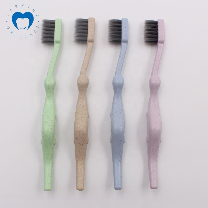 Lowest 100%  PLA biodegradable Charcoal/Carbon Corn.Wheat Toothbrush for Kids/Children