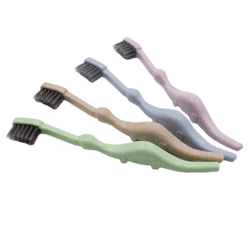 Lowest 100%  PLA biodegradable Charcoal/Carbon Corn.Wheat Toothbrush for Kids/Children