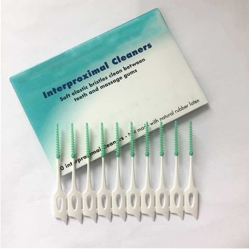 2024 oral care Soft Interdental Pick Rubber Toothpick Wholesale Cheap