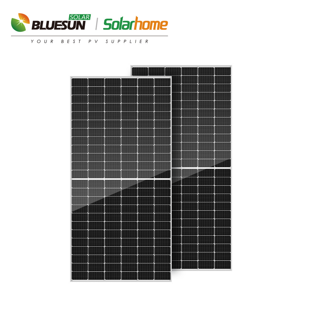 Tier 1 bluesun energy solar module bluesun solar 500w 110cells 1500VDC 210mm half cut 545w ac solar panels for EU market