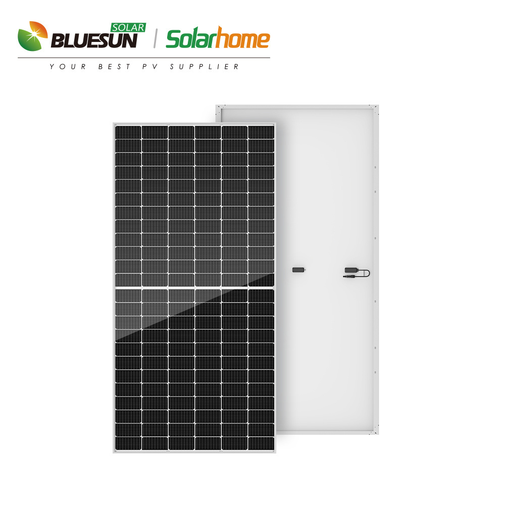 Tier 1 bluesun energy solar module bluesun solar 500w 110cells 1500VDC 210mm half cut 545w ac solar panels for EU market